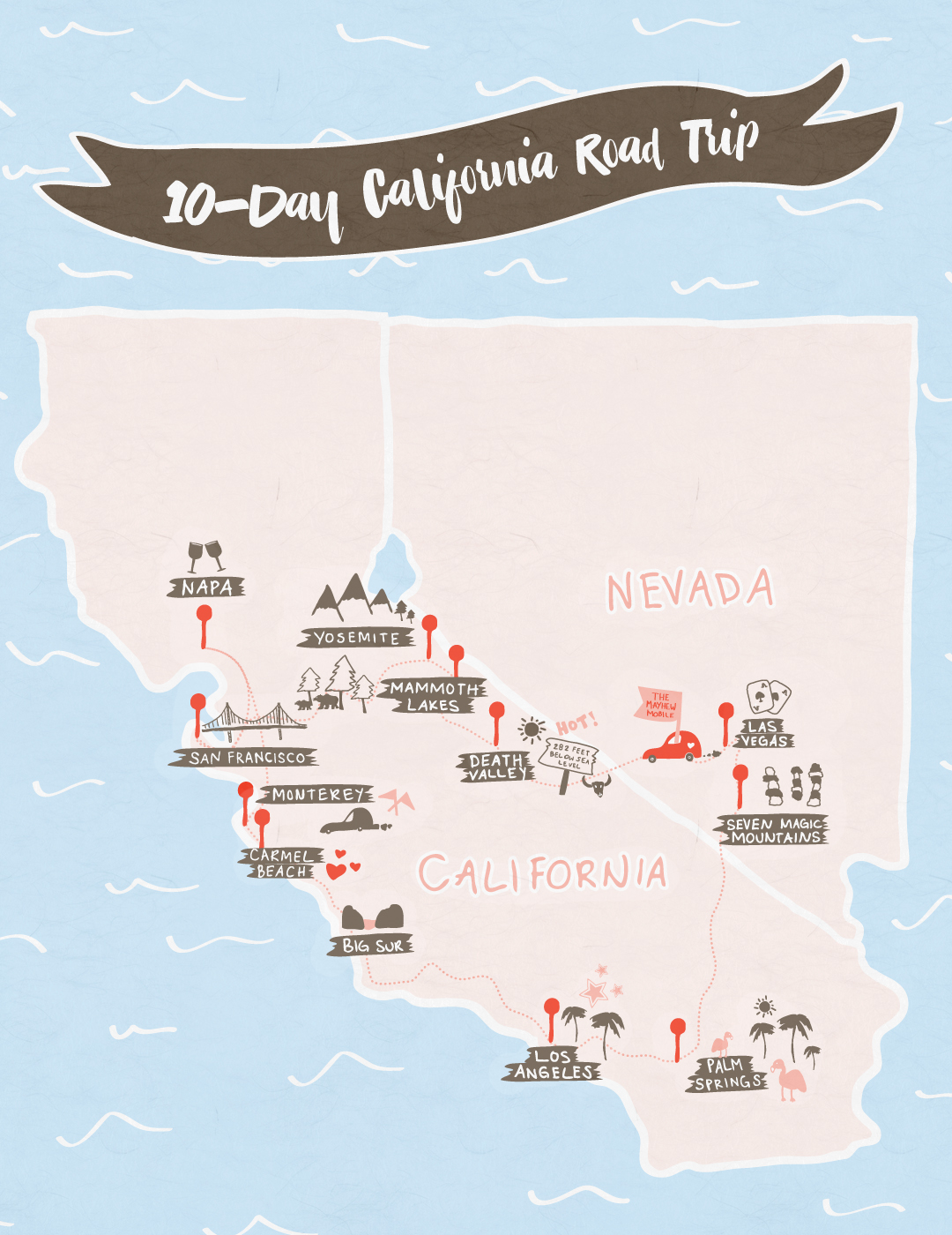 california road trip planner